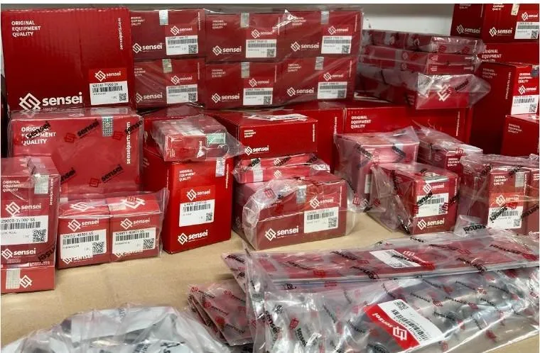 Sensei parts packed for shipping